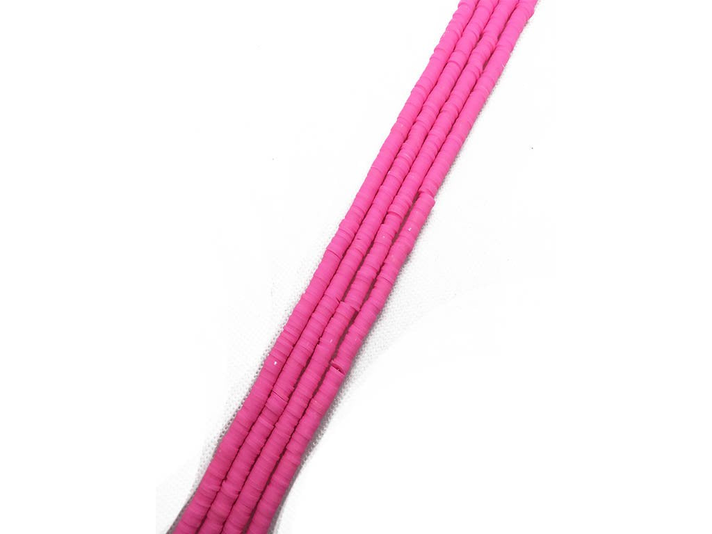 pink-circular-fimo-rubber-beads