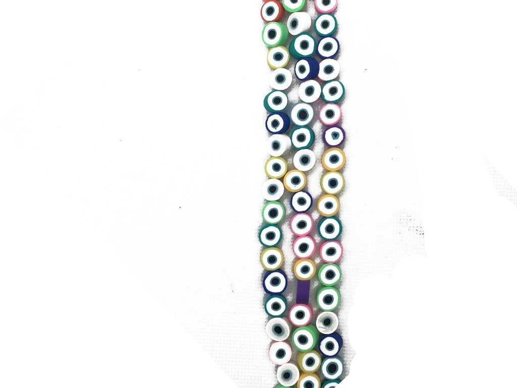 multicolor-circular-fimo-rubber-beads