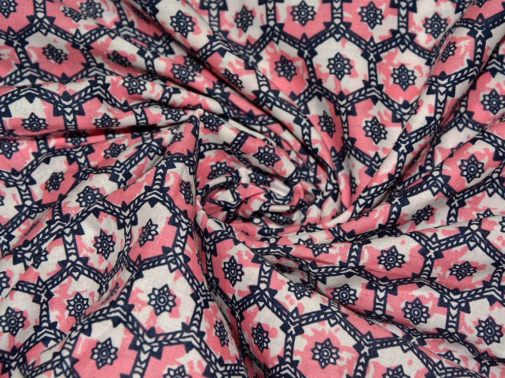 precut-7-5-metre-pink-white-floral-abstract-cotton-poplin-fabric