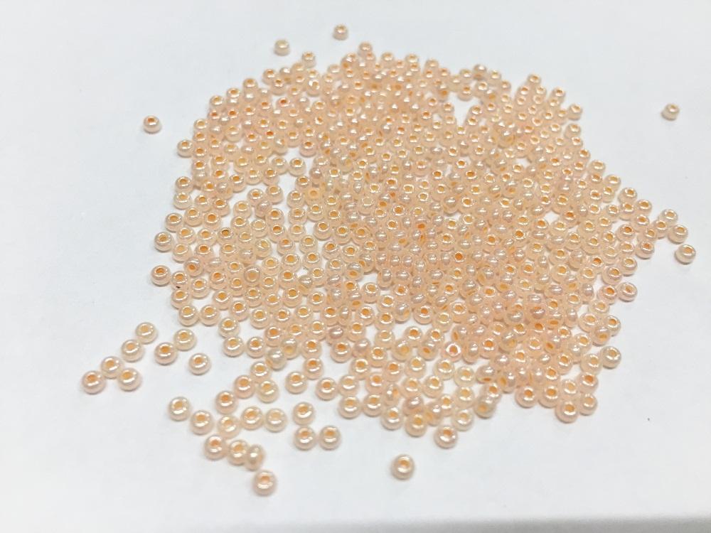 preciosa-peach-lustre-round-rocaille-seed-beads