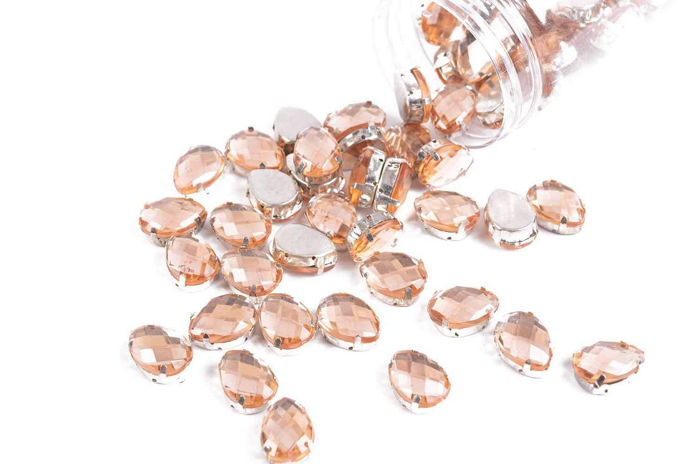 peach-color-leaf-shape-plastic-stones