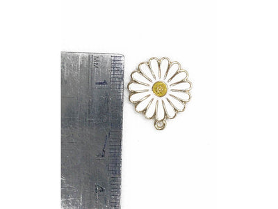 white-flower-metal-charms