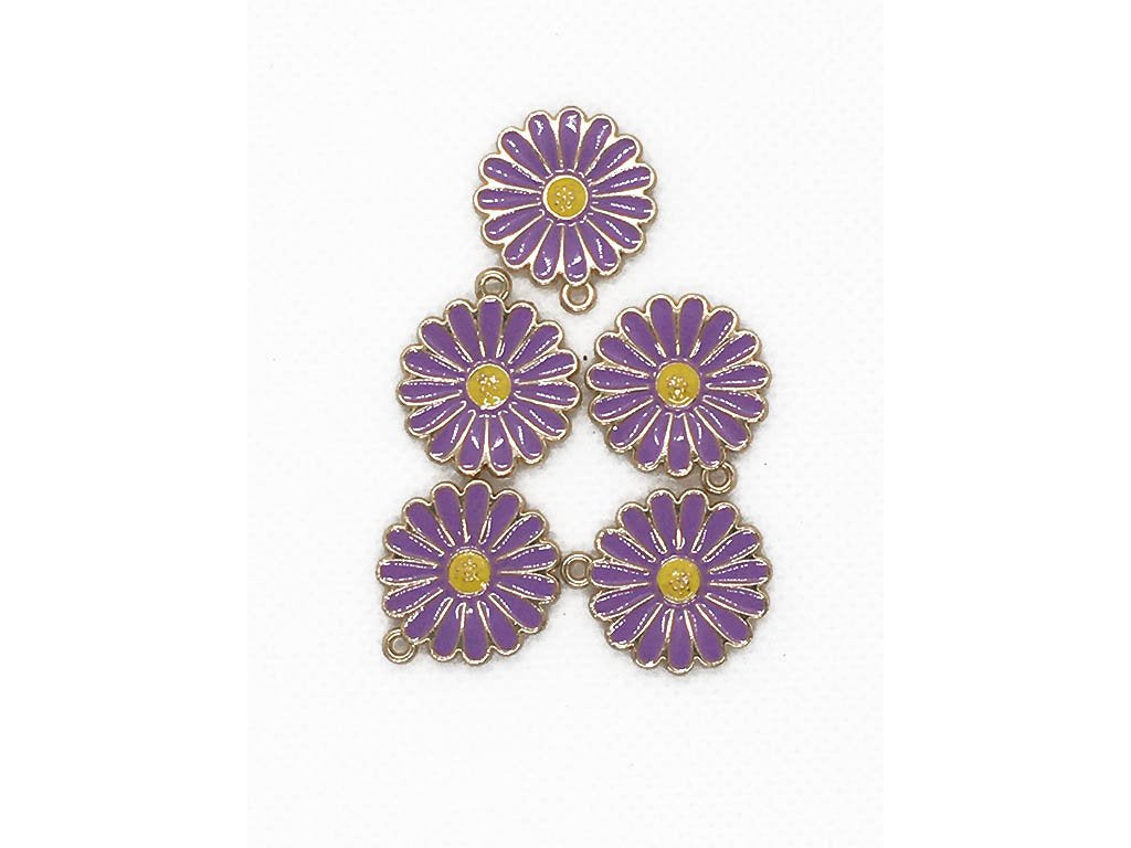 purple-flower-metal-charms