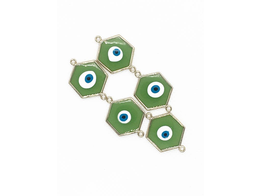 green-evil-eye-hexagonal-metal-charms