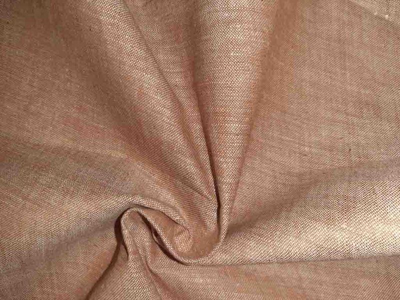 beige-colour-plain-cotton-two-ply-handloom-fabric