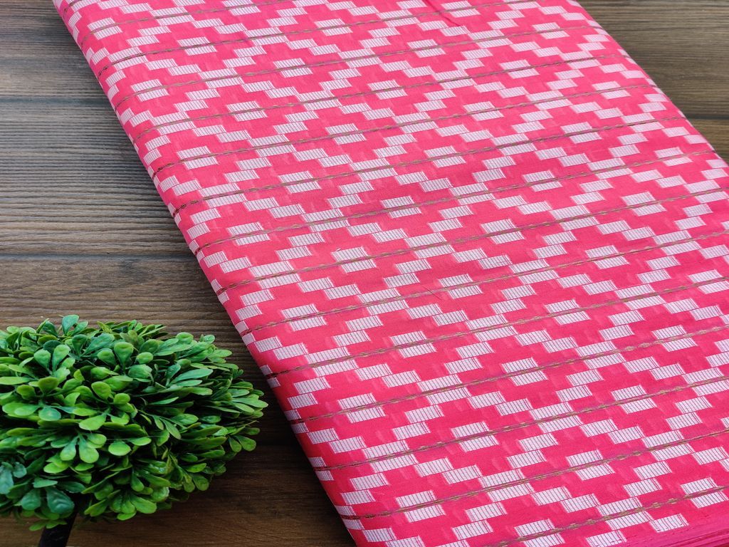 bright-pink-ikat-self-printed-cotton-fabric