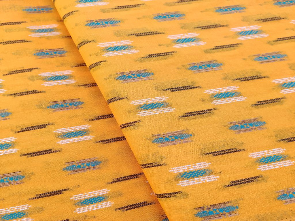 yellow-bengal-butta-handloom-cotton