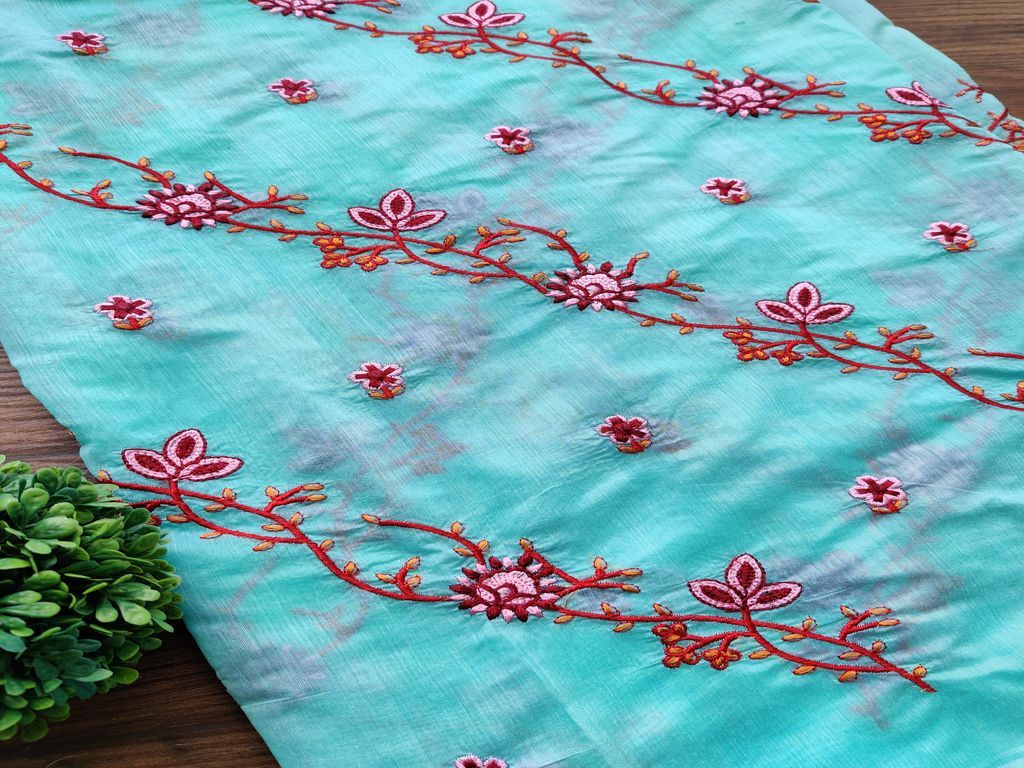 aqua-blue-embroidered-chanderi