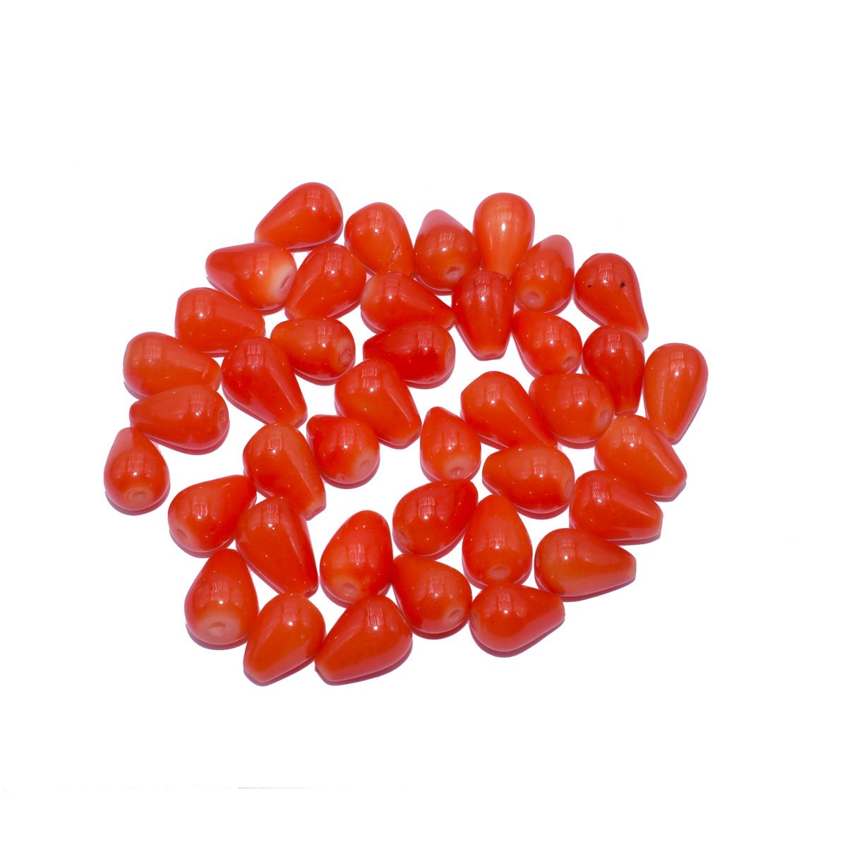 deep-orange-teardrop-painted-glass-beads-11-8-mm