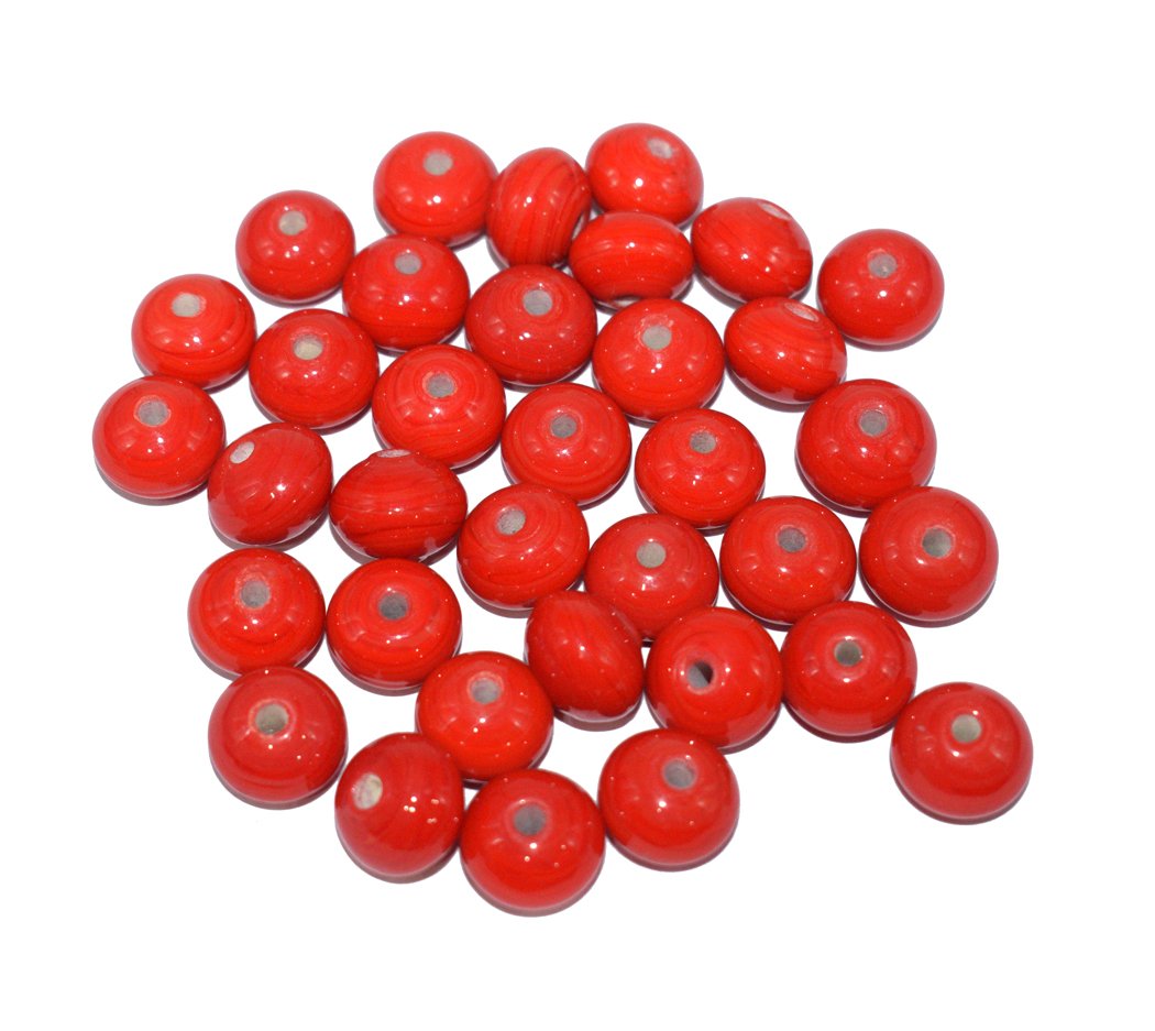 red-roundel-lampwork-glass-beads-10-14mm