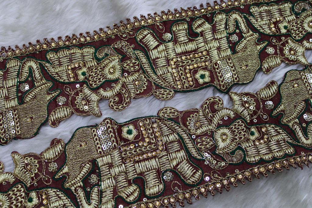 maroon-zari-elephant-trim