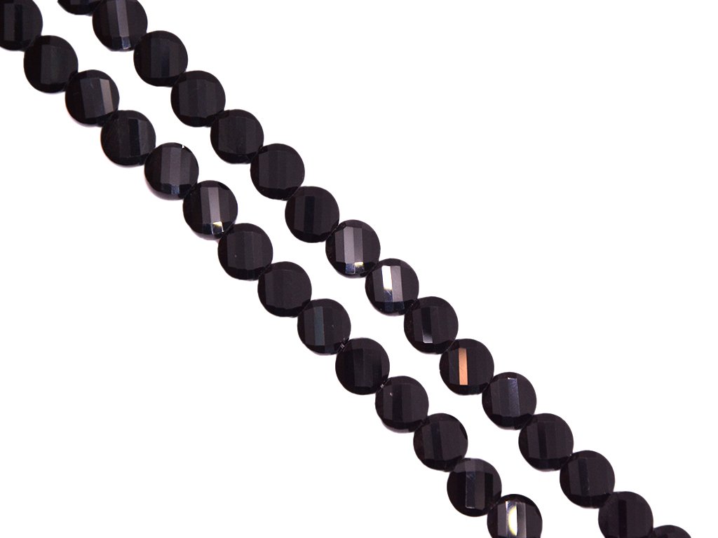 black-flat-circular-crystal-beads