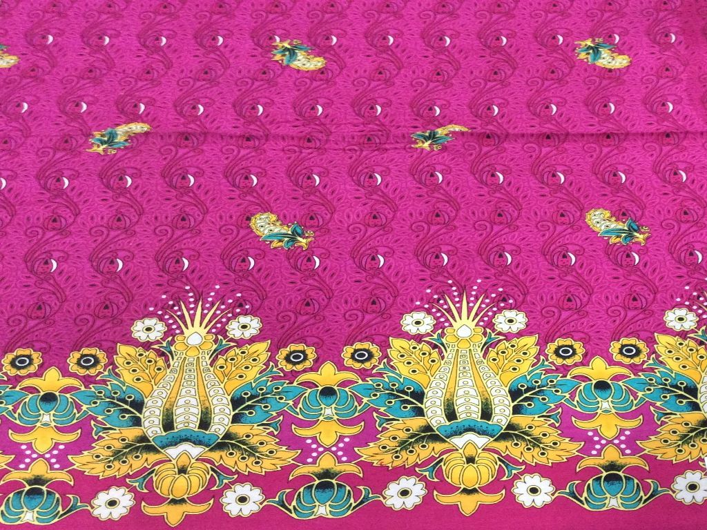 pink-yellow-border-style-print-fabric