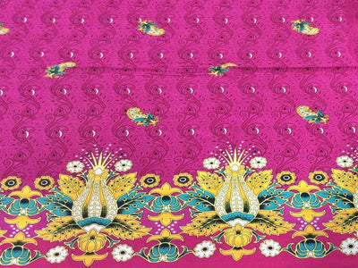 pink-yellow-border-style-print-fabric