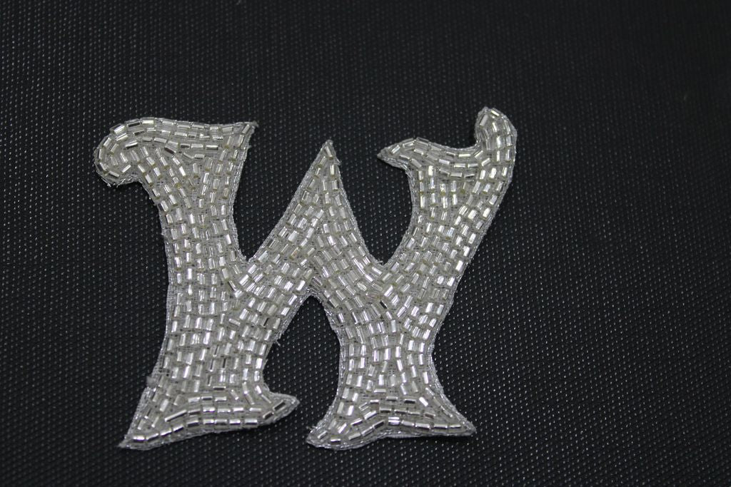 silver-alphabet-w-cutdana-handwork-patches