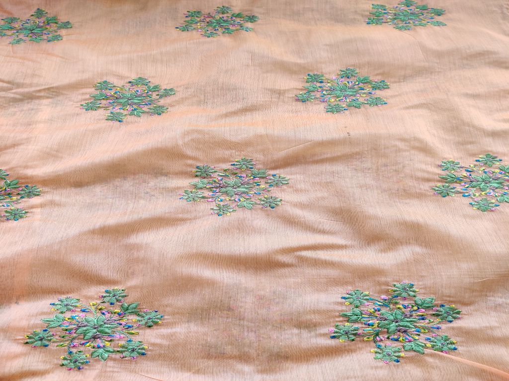 light-orange-multicoloured-motifs-embroidered-chanderi-fabric