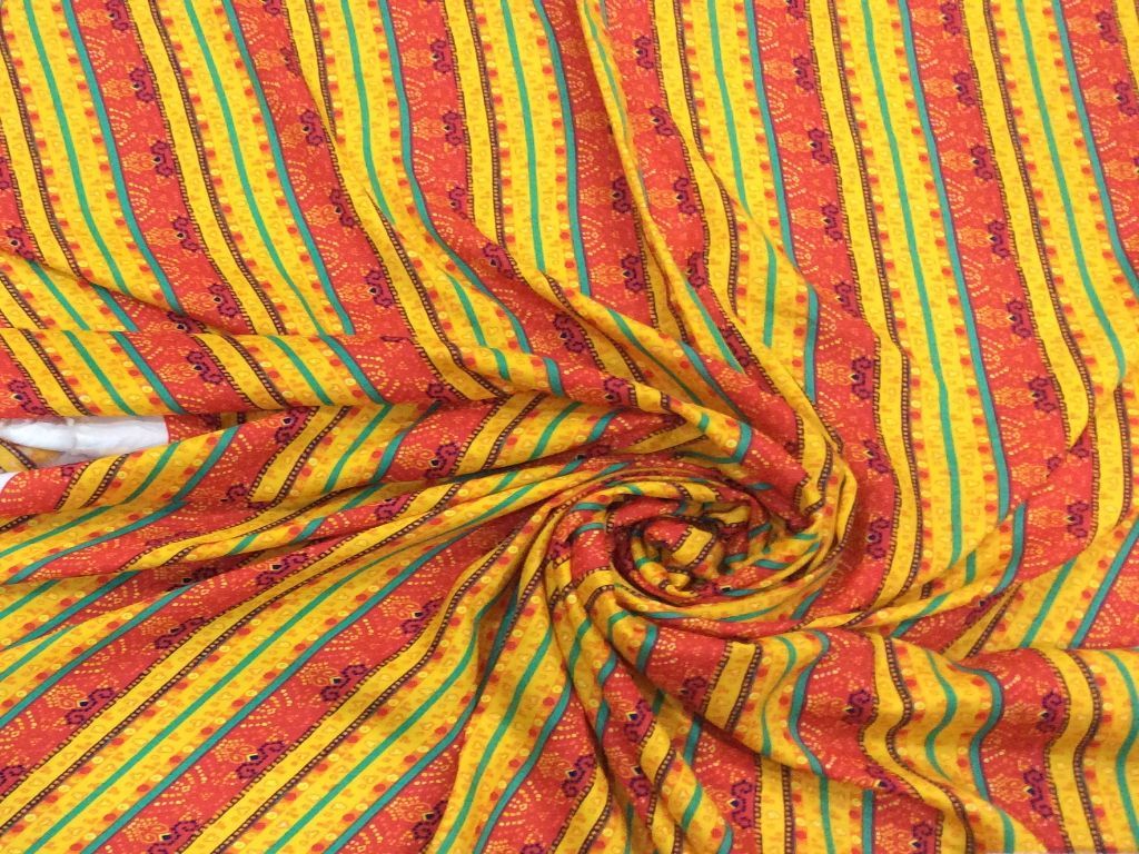 yellow-orange-stripe-print-fabric