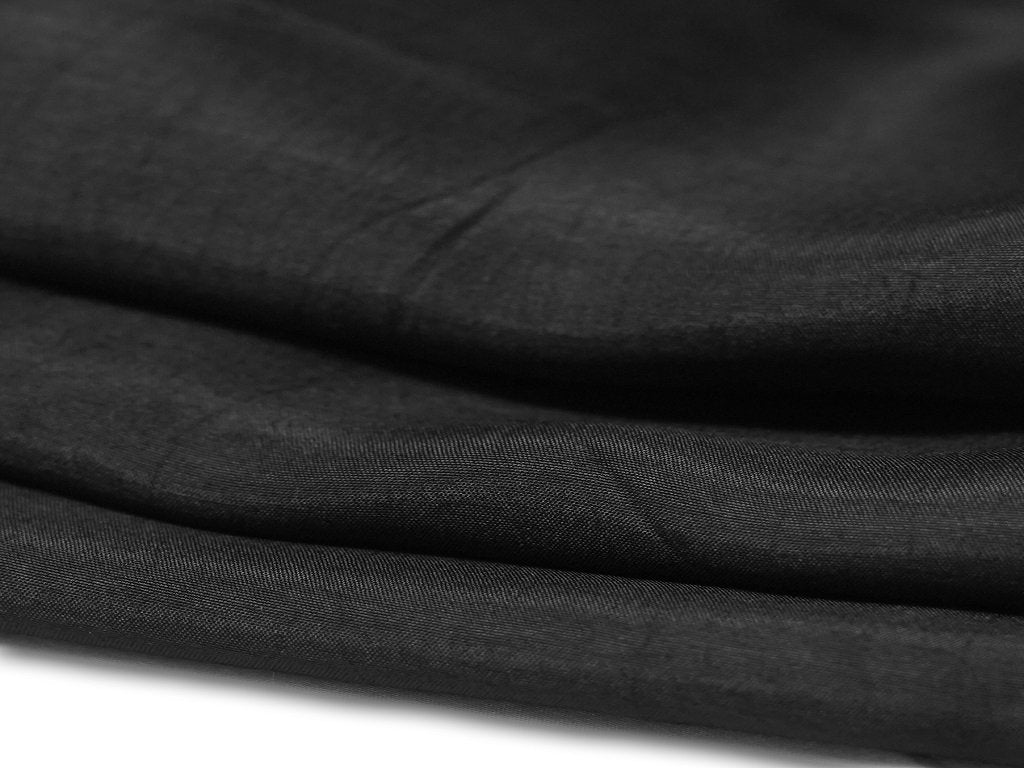 black-plain-viscose-dola-silk-fabric