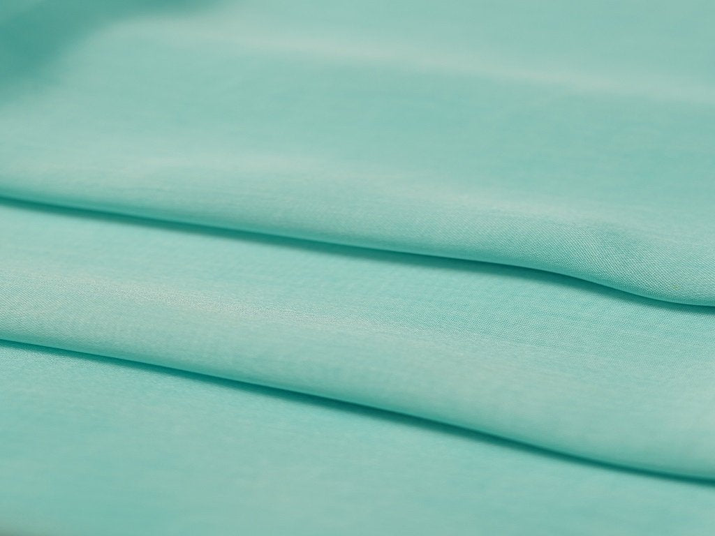 turquoise-plain-viscose-chinon-chiffon-fabric