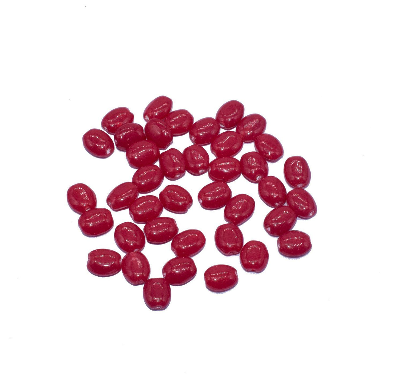 maroon-flat-oval-painted-glass-beads