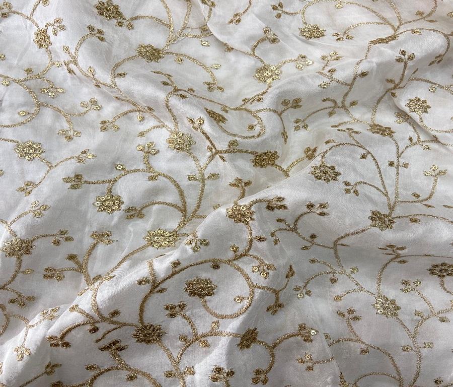 white-flower-embroidered-dyeable-viscose-uppada-silk-fabric