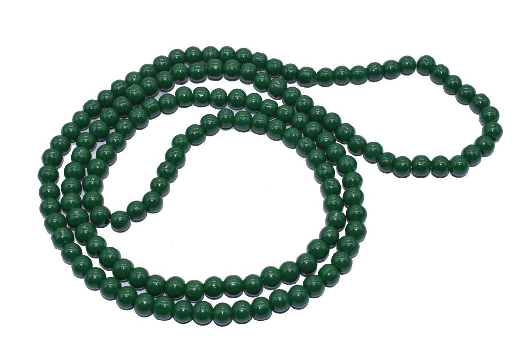 dark-forest-green-round-painted-glass-beads-6-mm-1