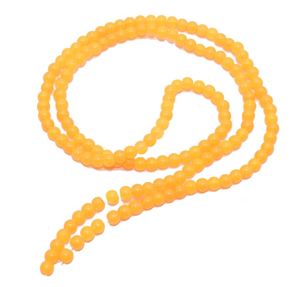 mustard-yellow-round-painted-glass-beads-4-mm