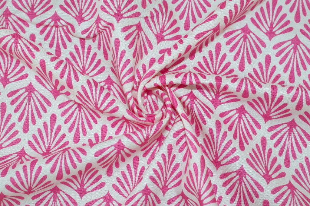 pink-off-white-leaves-printed-pure-cotton-rayon-fabric