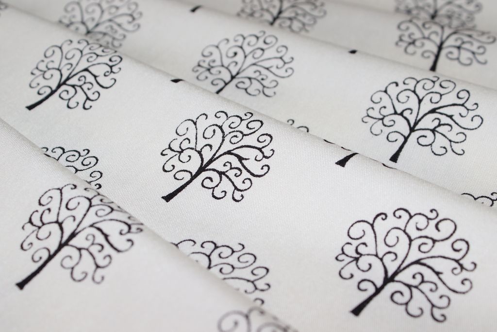 black-white-trees-printed-pure-cotton-rayon-fabric