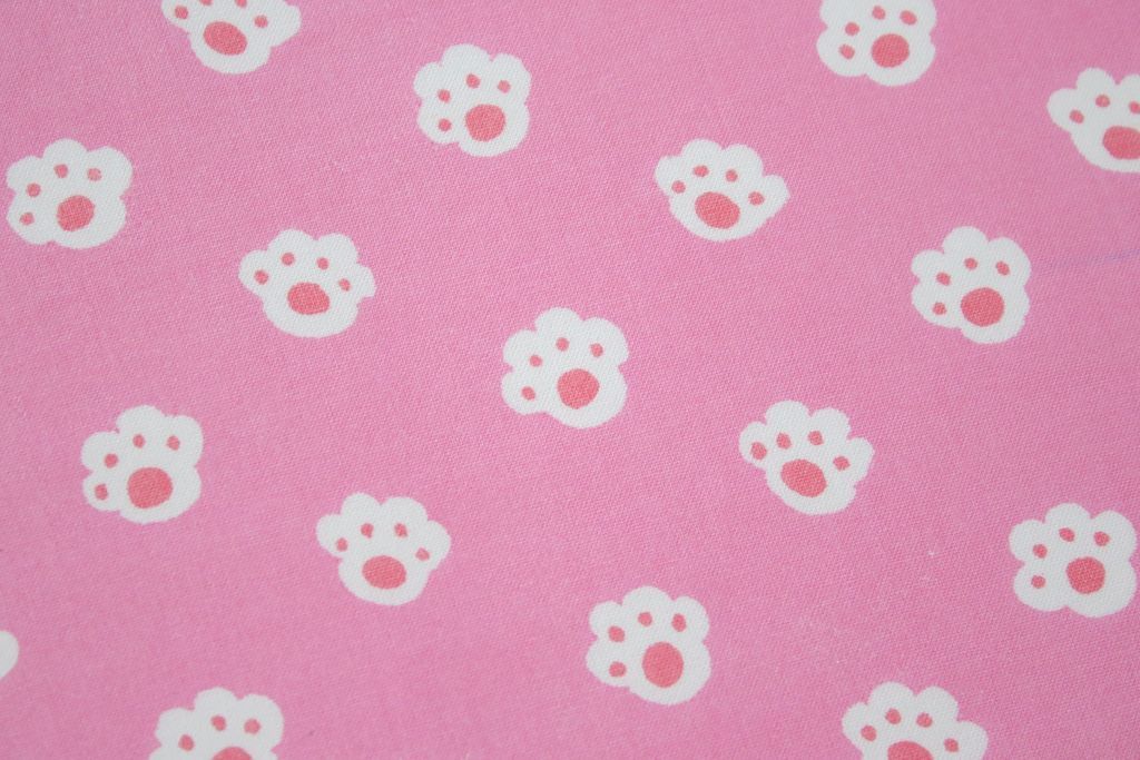 pink-white-paws-kids-print-pure-cotton-rayon-fabric