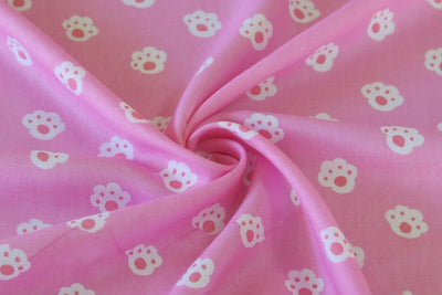 pink-white-paws-kids-print-pure-cotton-rayon-fabric