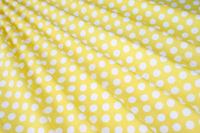 yellow-white-polka-dots-printed-pure-cotton-rayon-fabric
