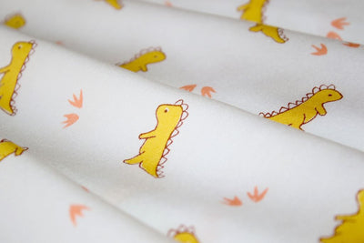 yellow-dinosaur-kids-print-pure-cotton-rayon-fabric