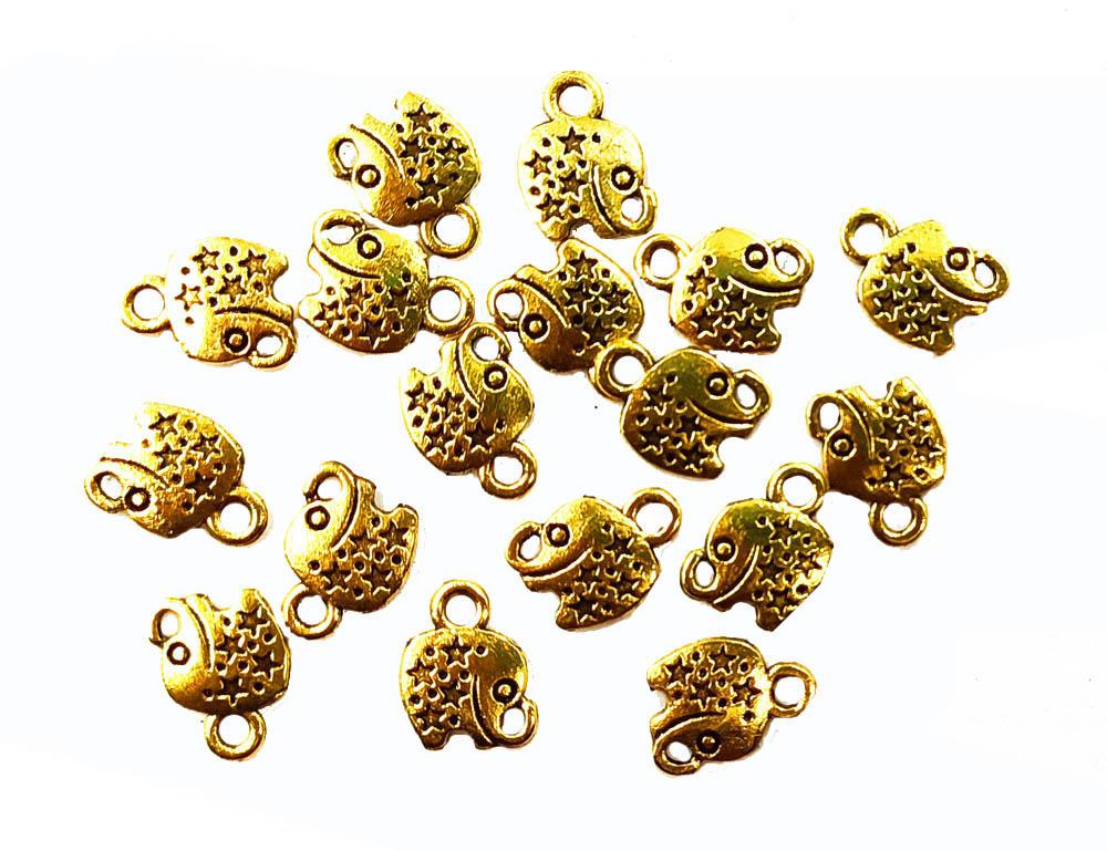 golden-small-elephant-charms