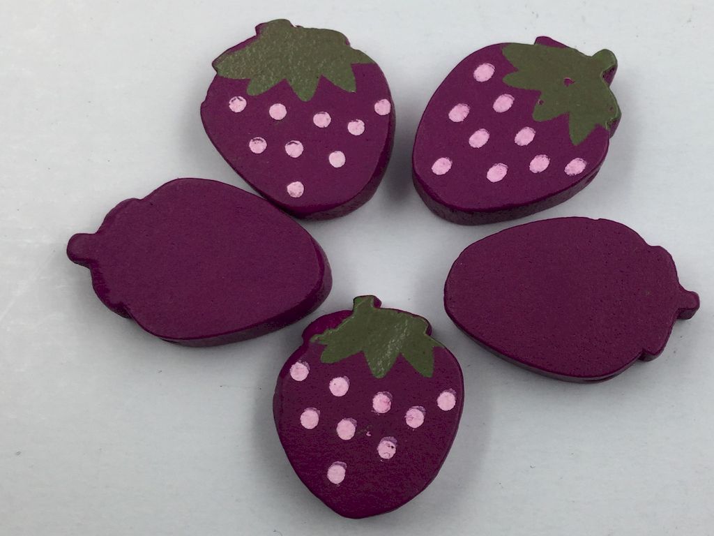 purple-color-strawberry-shpae-button-for-kids-clothing-art-and-craft