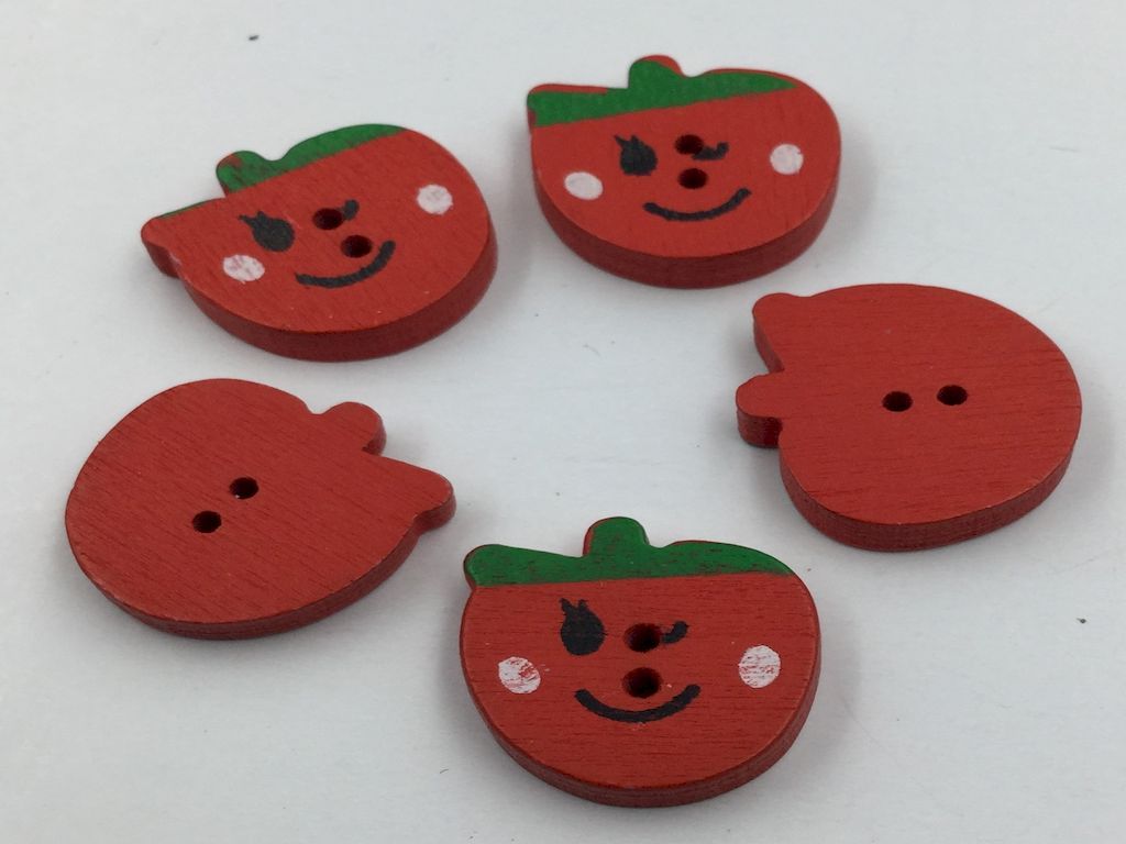 red-color-apple-shaped-wooden-button-for-kids-clothing-art-and-craft-and-many-more