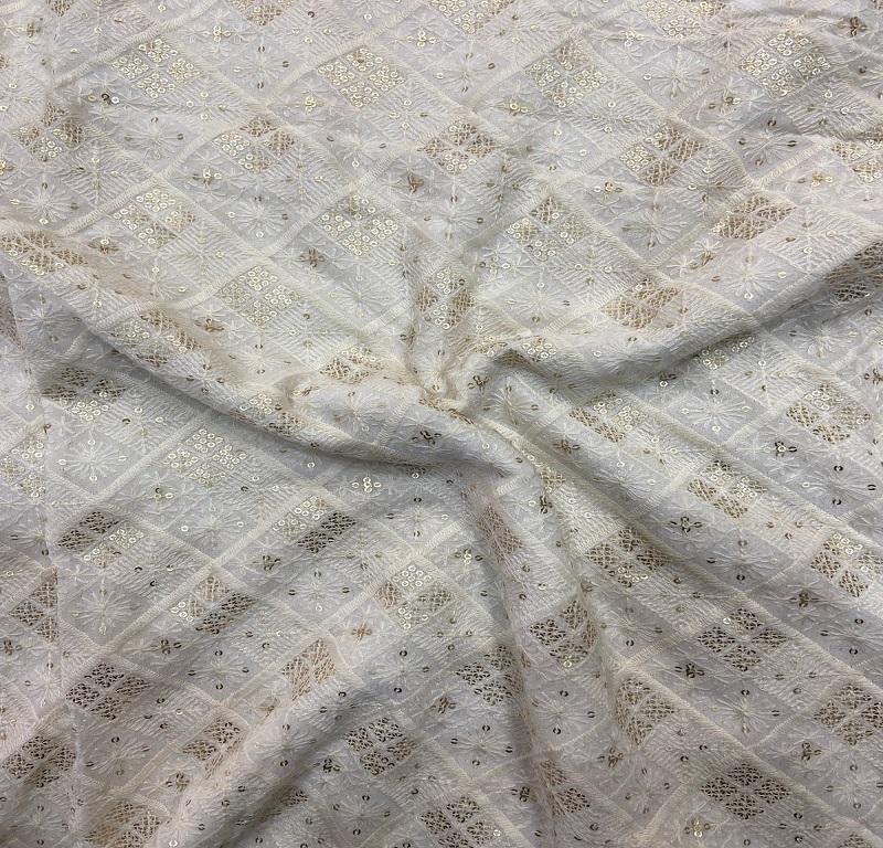 white-geometric-floral-lakhnavi-embroidered-dyeable-viscose-georgette-fabric