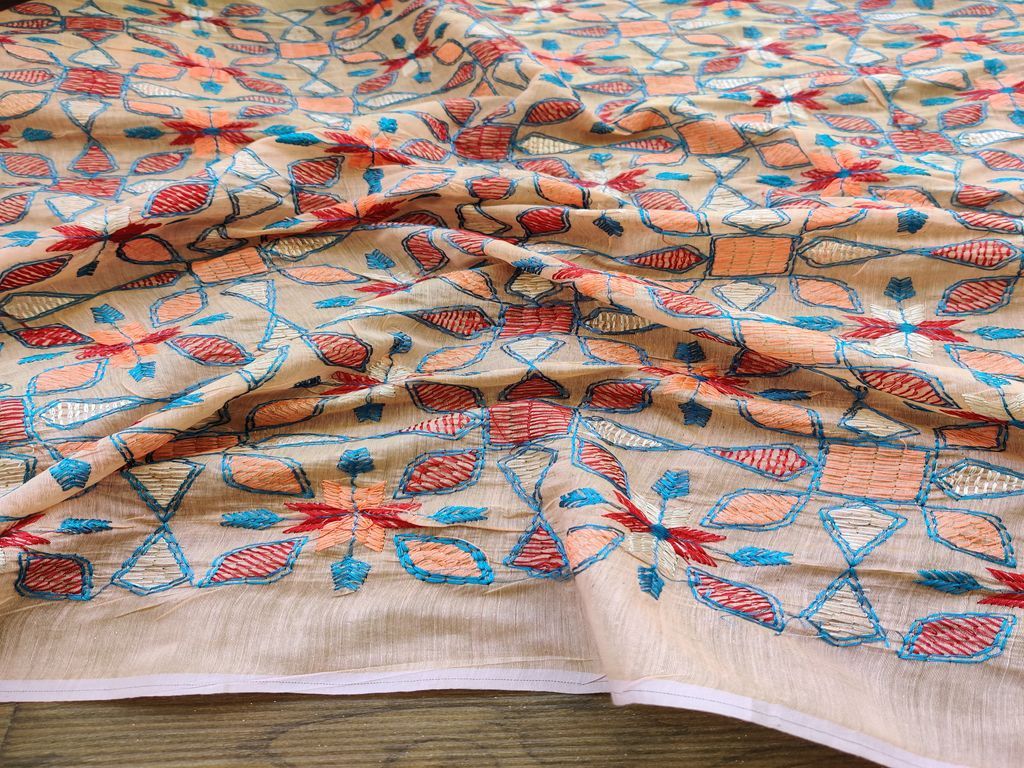 peach-multicolored-kantha-work-embroidered-chanderi