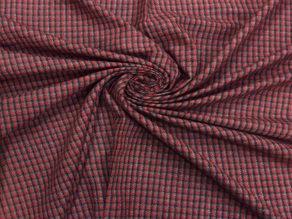 red-check-wool-fabric