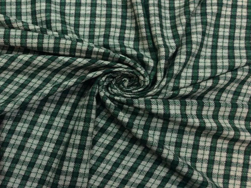 green-check-wool-fabric