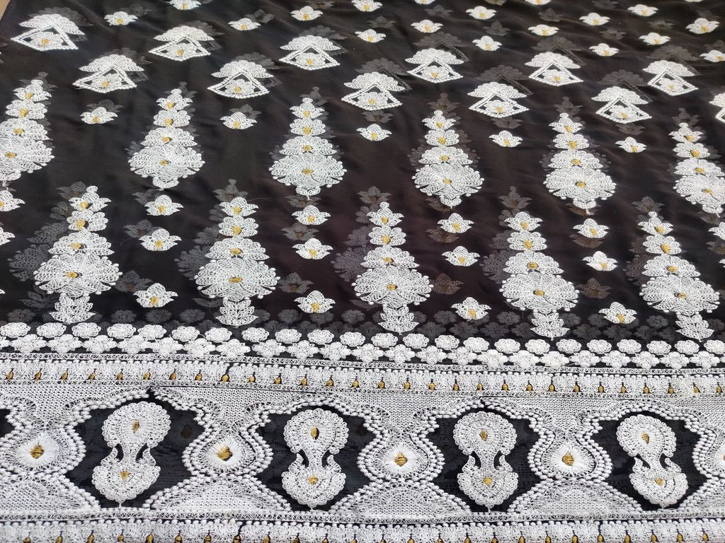 black-white-heavy-embroidered-lakhnawi-georgette-with-border