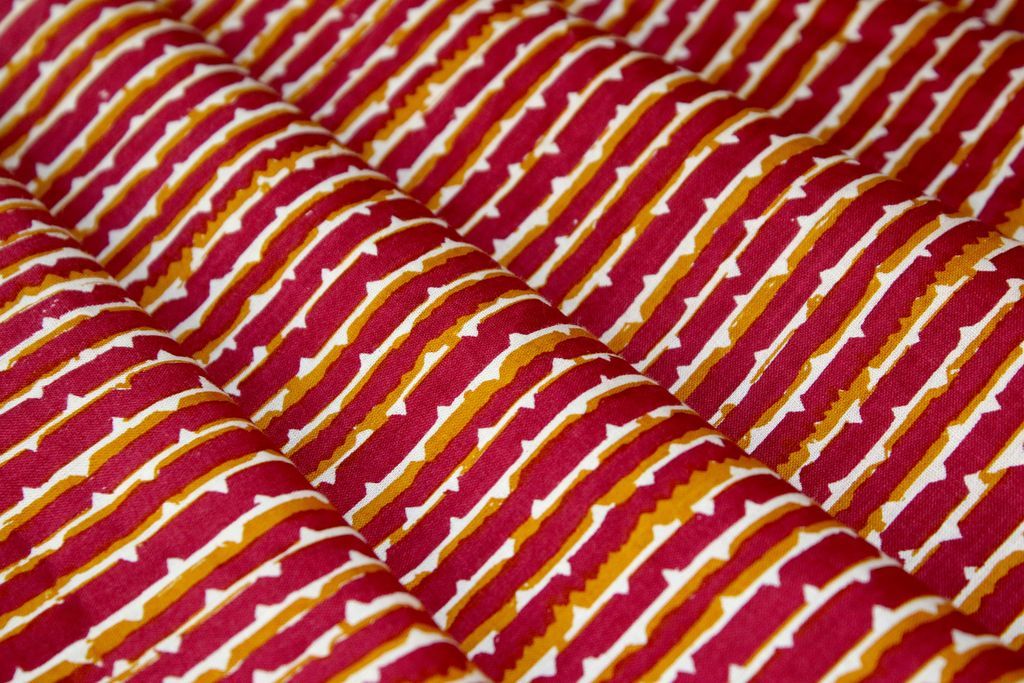 mustard-maroon-stripes-printed-pure-cotton-fabric