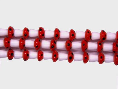 bright-red-mushroom-shaped-glass-beads