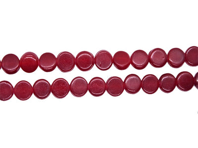 deep-red-circular-pressed-glass-beads