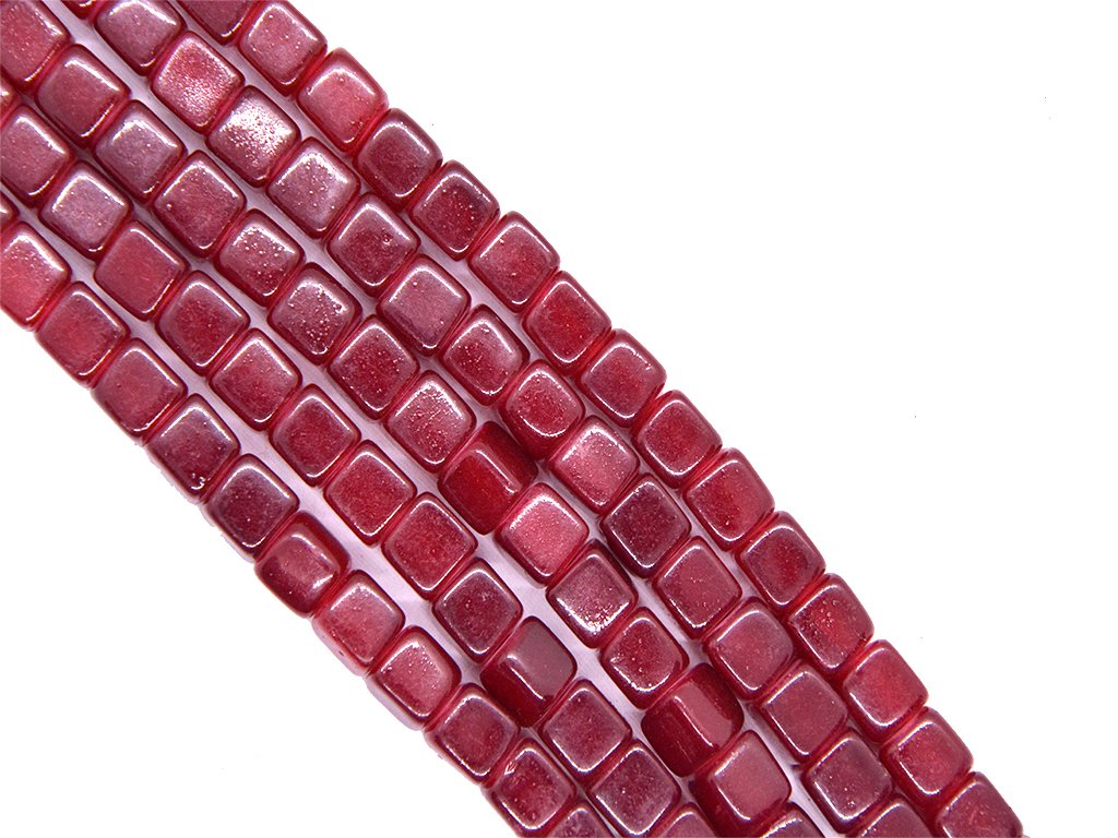 red-square-pressed-glass-beads