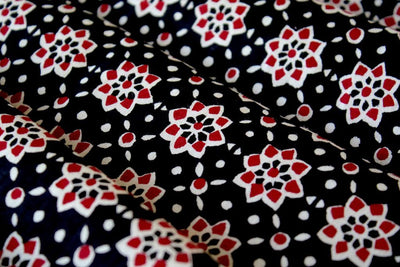 black-maroon-ajrak-printed-pure-cotton-fabric