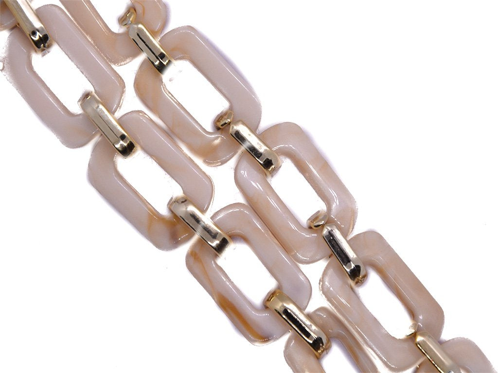 Cream Beige Designer Acrylic Chains