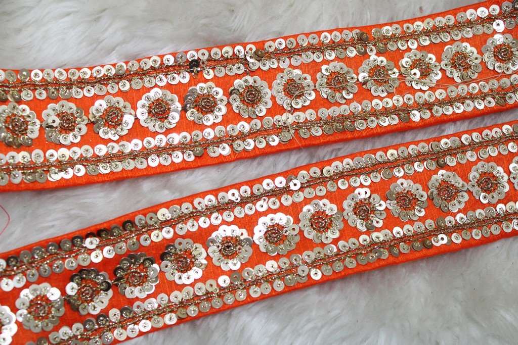 orange-fancy-sequins-work-embroidered-border