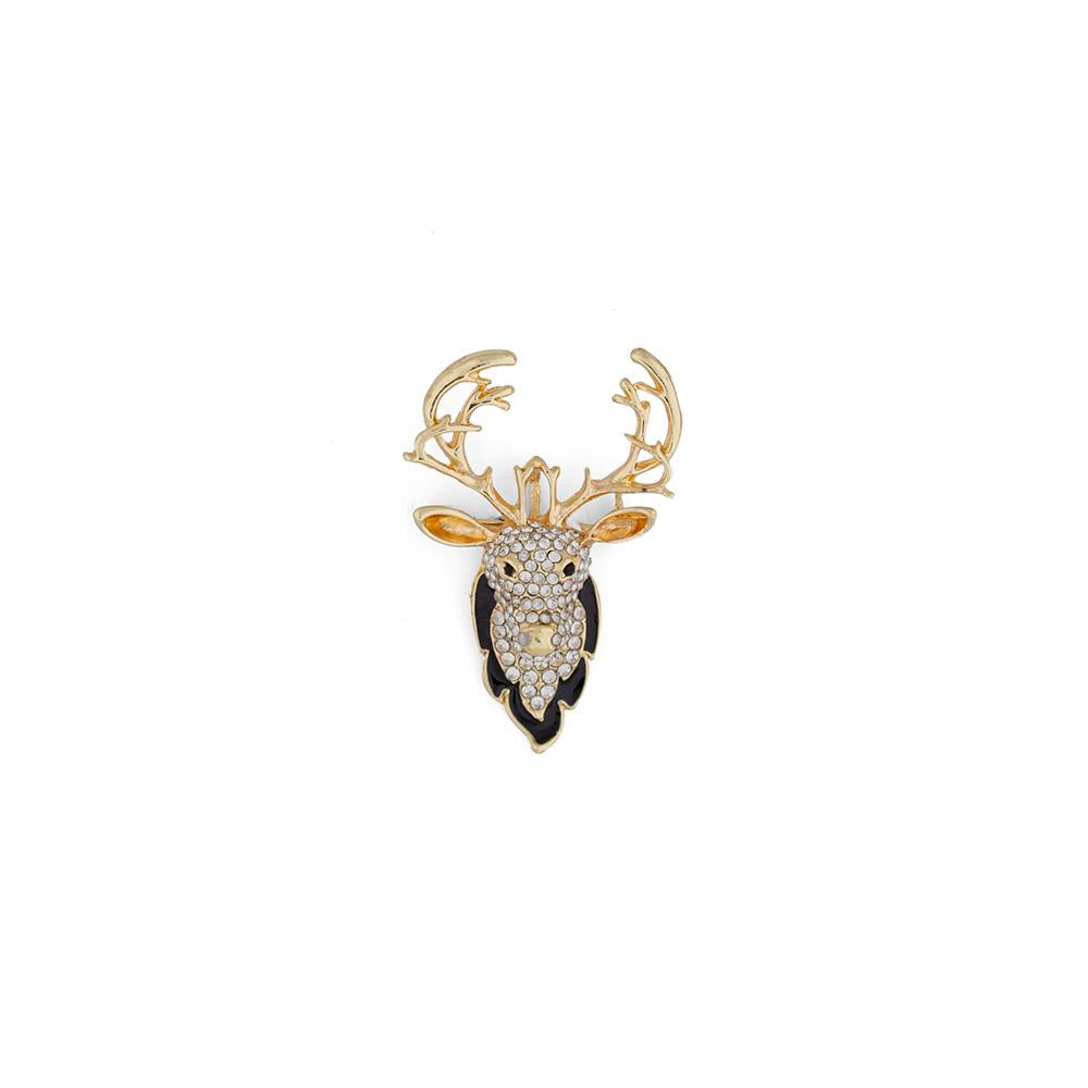 golden-color-fine-shape-deer-brooch-for-attractive-looks-for-party-wear-clothes-for-men-and-women