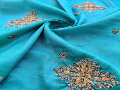 blue-taffeta-silk-with-golden-dori-work-embroidery-allover